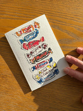 Load image into Gallery viewer, Sticker card! Christmas chocolates card, A6