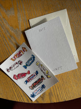 Load image into Gallery viewer, Sticker card! Christmas chocolates card, A6