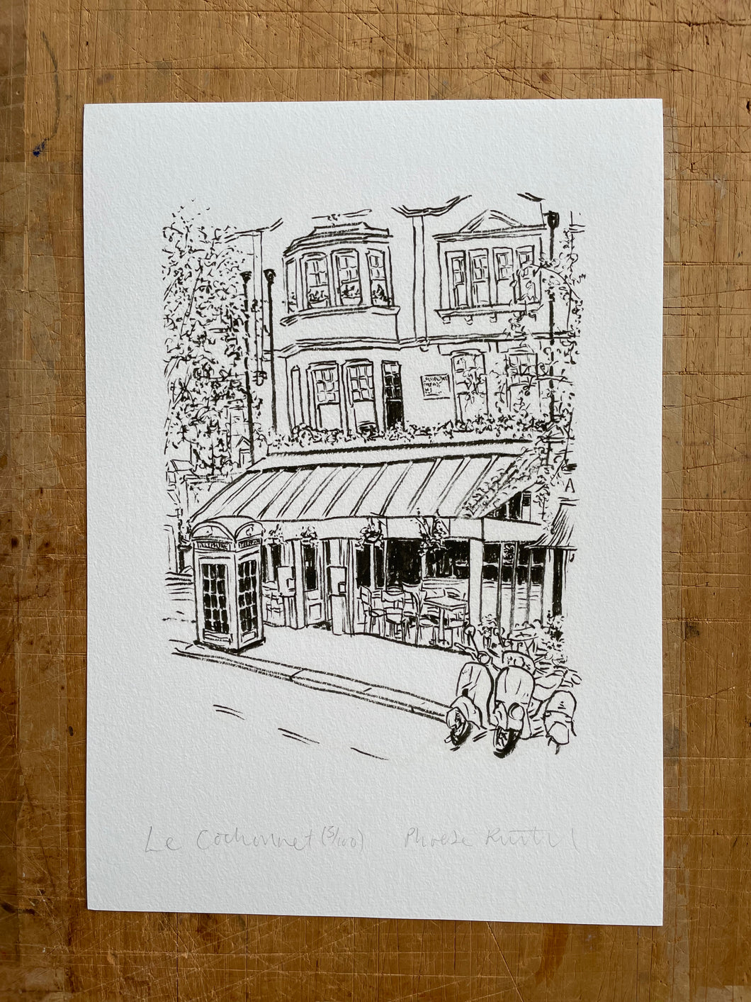 Illustration print: Le Cochonnet