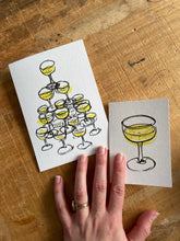 Load image into Gallery viewer, Champagne tower card, A6
