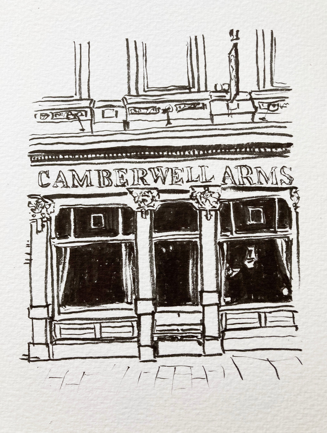 Illustration print: Camberwell Arms