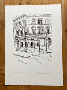 Illustration print: The Clarence Tavern