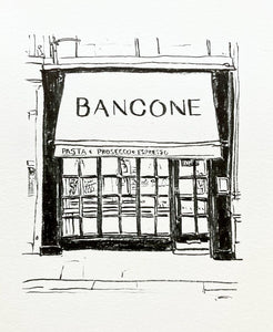 Illustration print: Bancone