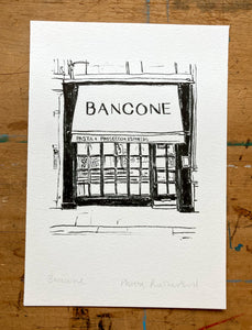 Illustration print: Bancone