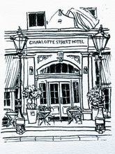 Load image into Gallery viewer, Illustration print: Charlotte Street Hotel
