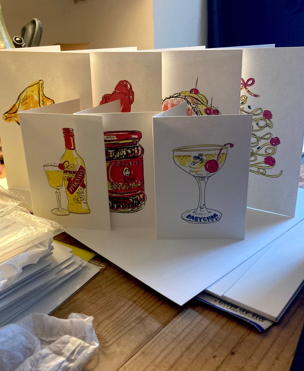 Chilli oil card, A7 – Phoebe Rutherford