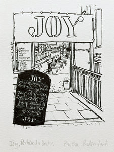 Illustration print: Joy at Portobello Docks