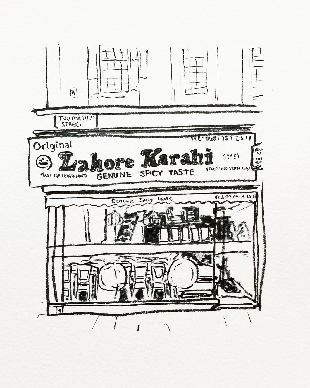 Illustration print: Lahore Karahi