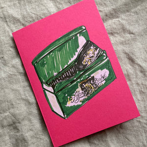 Pink After Eights card, A6
